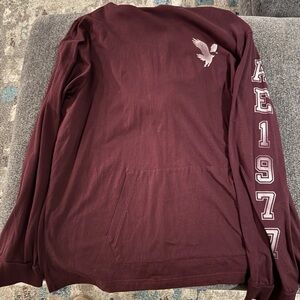 American Eagle Outfitters Maroon Hoodie